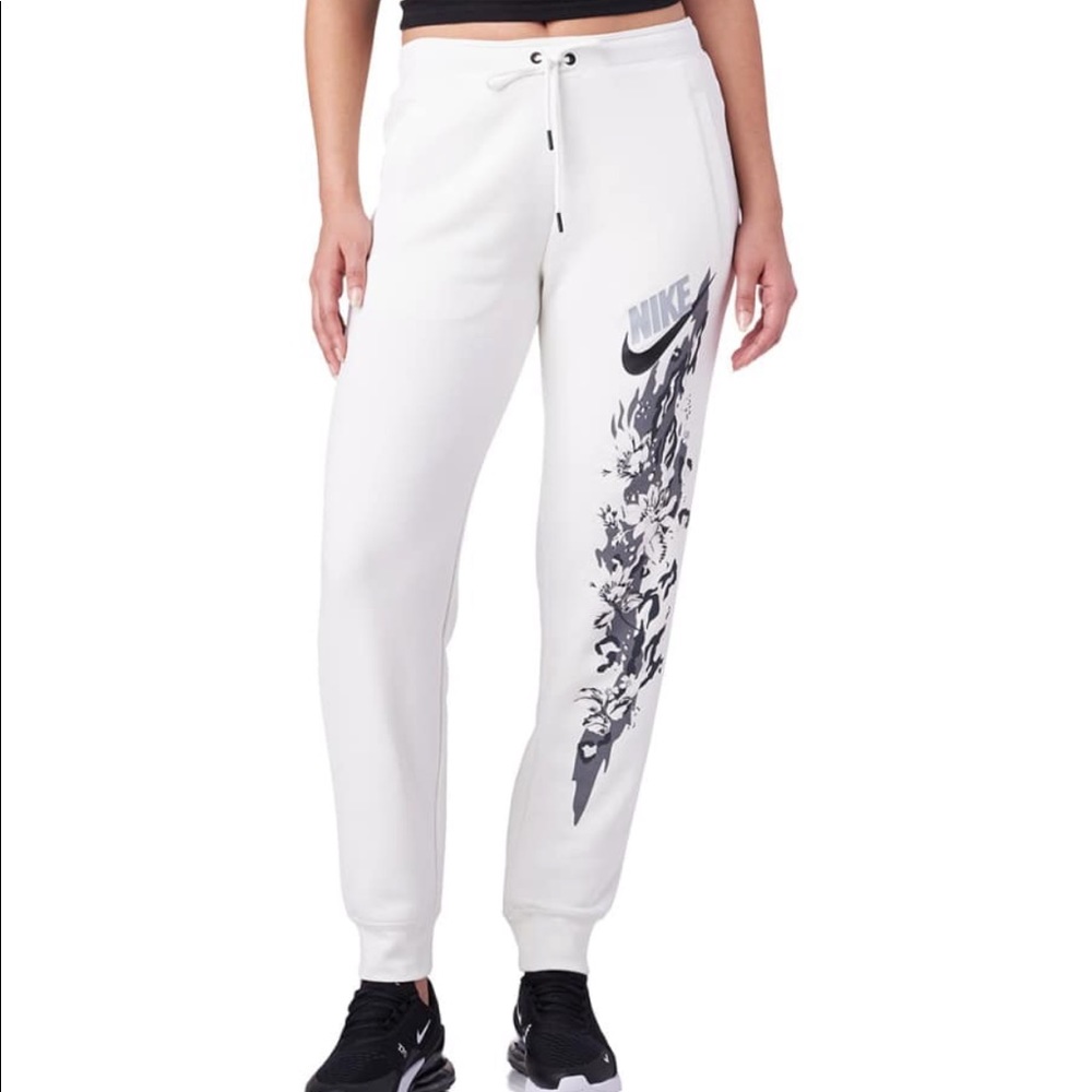 NIKE Sportswear Rally Floral-Print Fleece Joggers